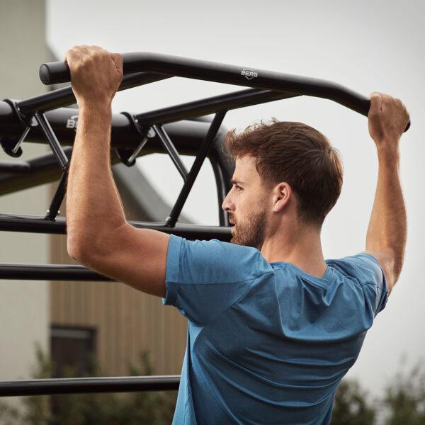 PlayBase climbing frame with pull-up bar, ideal for fitness and strength training