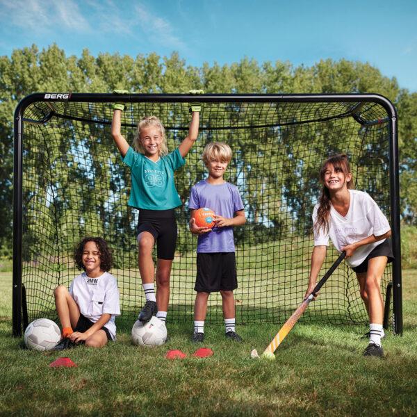 BERG football goal, ideal for soccer, hockey, and other sports