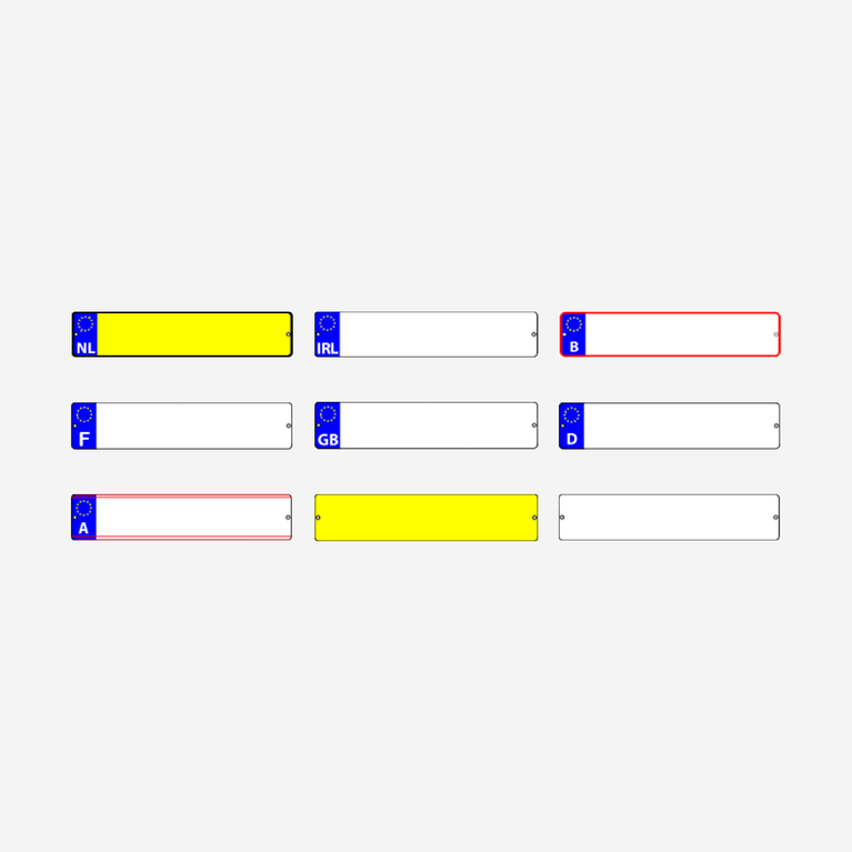 BERG License plate kit (for XL Frame) XL