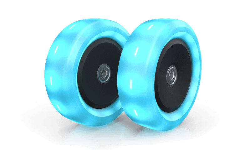 BERG Nexo Wheels 120x40mm Lights Blue