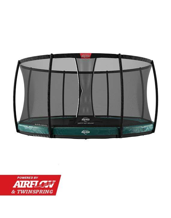 BERG Elite InGround 380 Green + Safety Net Deluxe