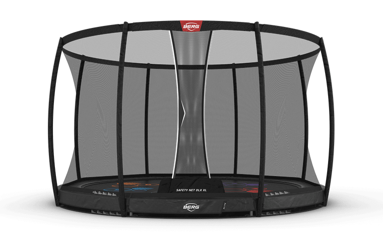 BERG Elite InGround 430 Gris Levels + Safety Net DLX XL