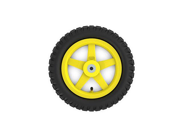 Wheel yellow 12.5x2.25-8 all terrain