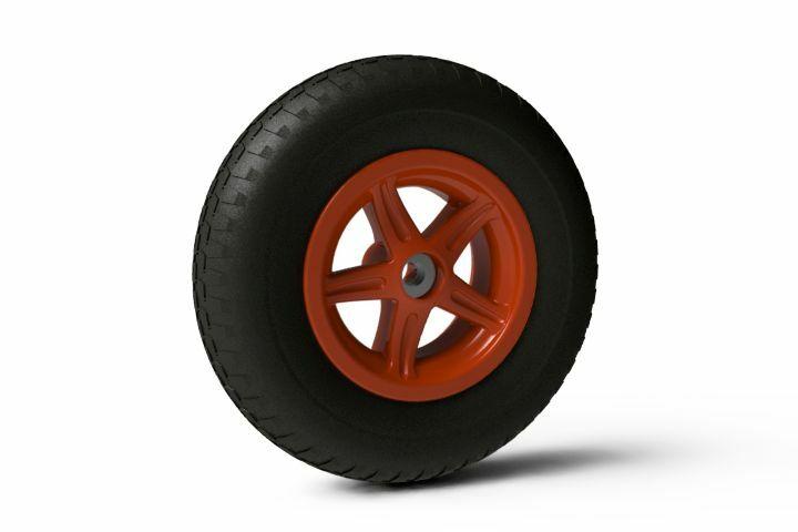 Wheel 5-spoke orange 4.80/400-8