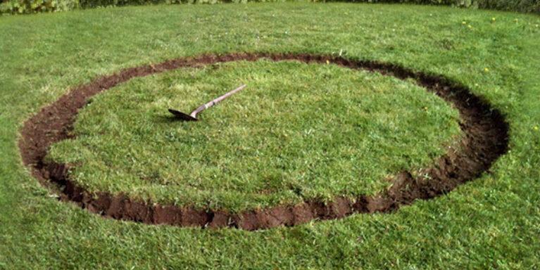 Digging in trampoline step 2