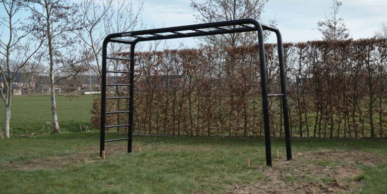 Step 6: The installation of the BERG PlayBase climbing frame is complete and ready for use