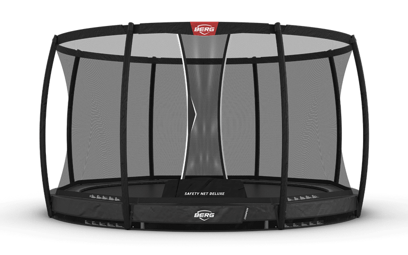 BERG Champion InGround 380 Grey + Safety Net Deluxe