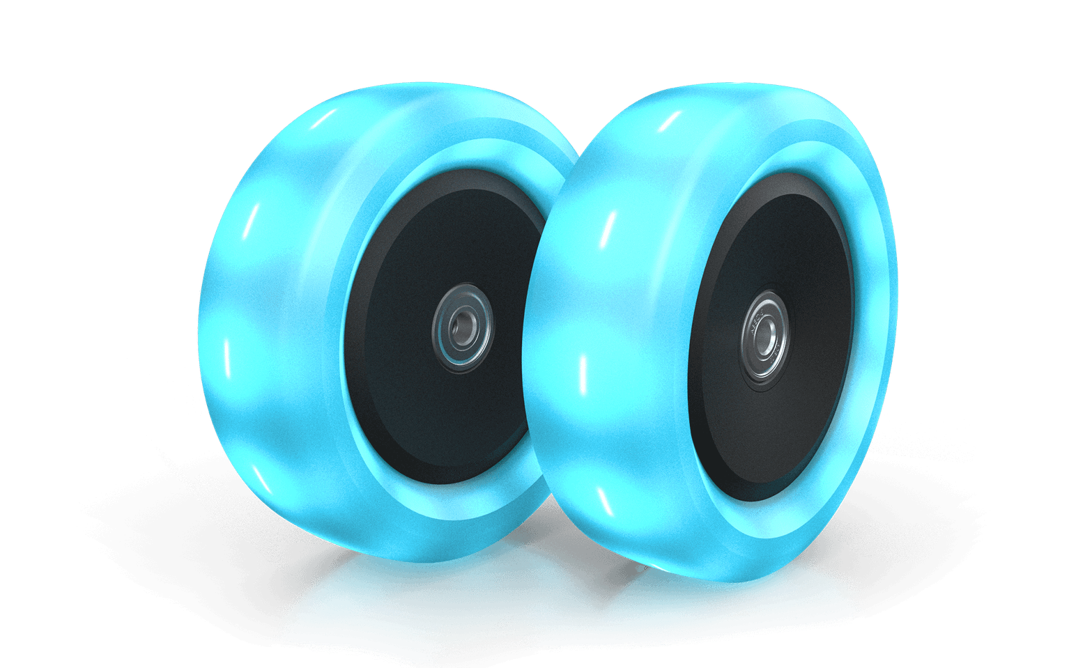 BERG Nexo Wheels 120x40mm Lights Blue