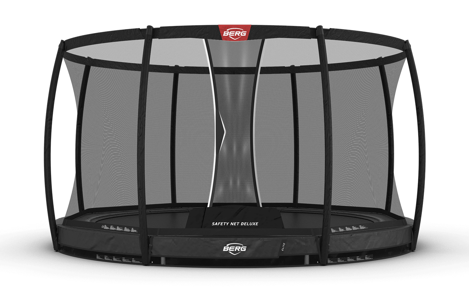 BERG Elite InGround 380 Grey + Safety Net Deluxe