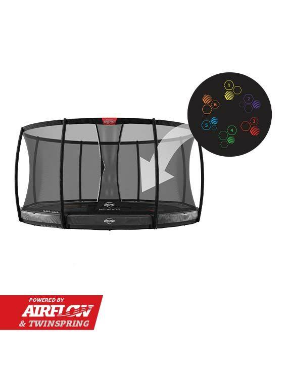 BERG Elite InGround 430 Grey Levels + Safety Net Deluxe