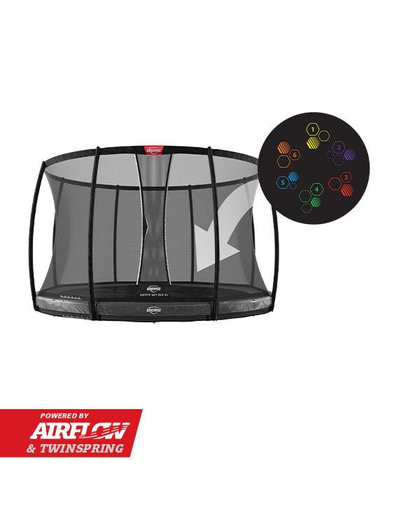 BERG Elite InGround 430 Grey Levels + Safety Net DLX XL