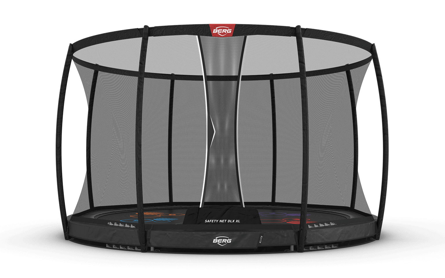 BERG Elite InGround 430 Grey Levels + Safety Net DLX XL