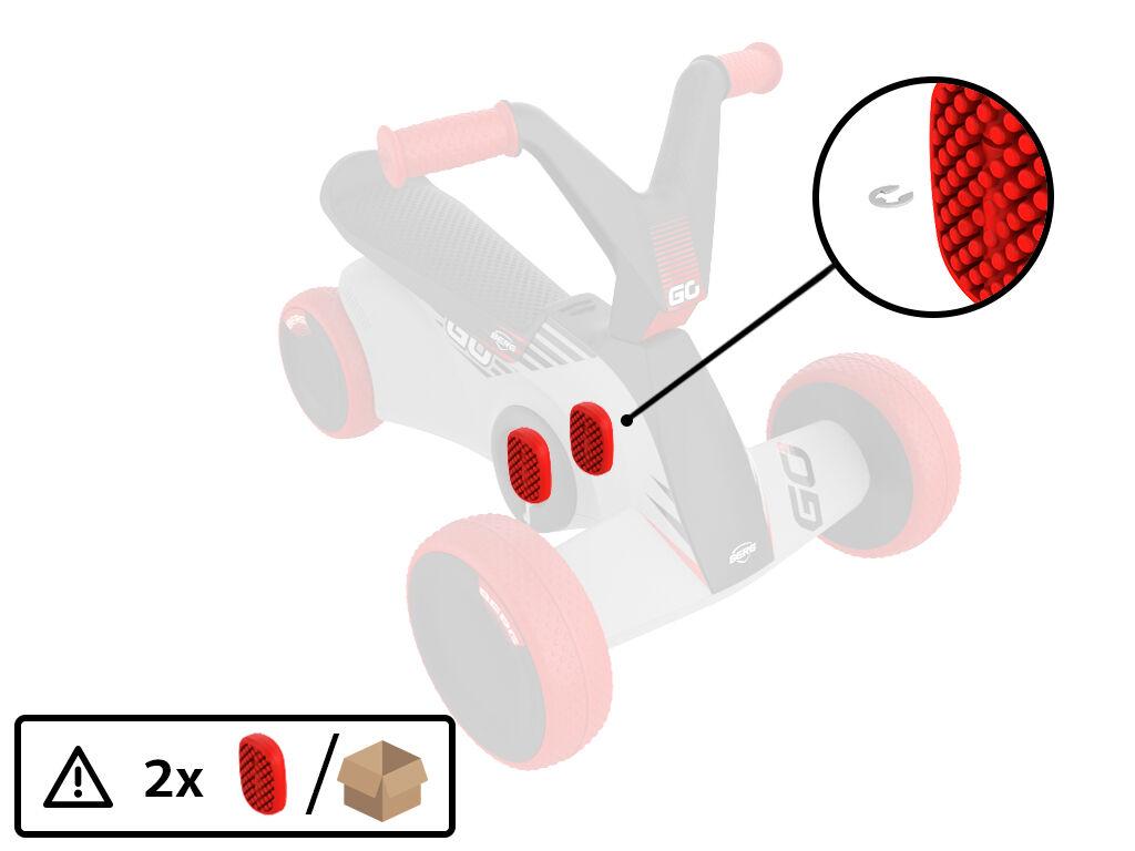 BERG GO² SparX Red - Pedal (2x)