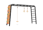 BERG PlayBase Large TL (Disc swing+Rings+Climbing wall)