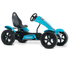 Electric go-kart BERG Hybrid in blue and black with a comfortable seat and sturdy tires