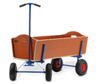 Wooden BERG beach wagon with metal frame and sturdy wheels