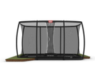 BERG FlatGround Trampolin mit Sicherheitsnetz für sicheres und stabiles Springen