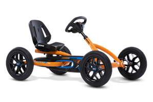 BERG Buddy B-Orange pedal go-kart with sturdy frame and smooth steering